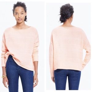 MADEWELL Peach Long Sleeve Sweater